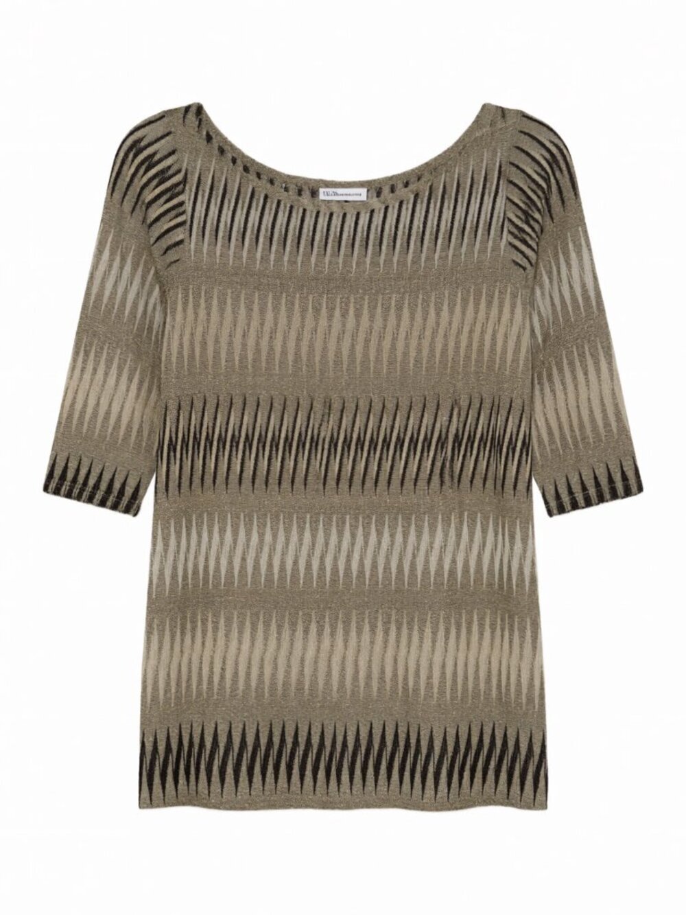 Elif Women's Patterned Knit Top Neutral Womens